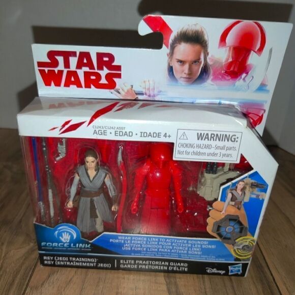 New 2016 Hasbro Star Wars Force Link 3.75" Rey & Elite Praetorian Guard 2 Pack. - Picture 6 of 7